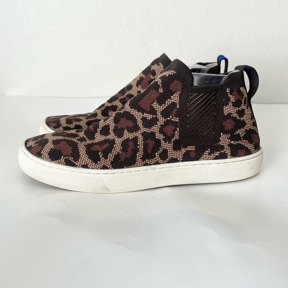 Rothy’s wildcat leopard print Chelsea slip on Sneakers 9 - Picture 10 of 11